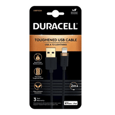 Duracell USB7022A Lightning kábel Fekete (USB7022A)