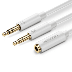 Ugreen 20897 audio kábel 0,2 M 2 x 3.5mm 3.5mm Fehér (UG20897)