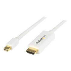 Startech StarTech.com MDP2HDMM2MW video átalakító kábel 2 M Mini DisplayPort HDMI A-típus (Standard) Fehér (MDP2HDMM2MW)