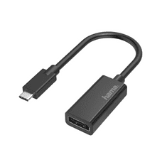 Hama 00200314 video átalakító kábel USB C-típus DisplayPort Fekete (hama200314)