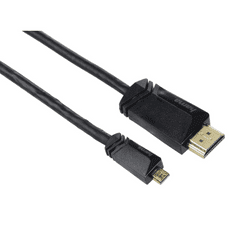 Hama 122120 HDMI kábel 1,5 M HDMI A-típus (Standard) HDMI D-típus (Micro) Fekete (hama122120)
