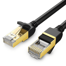 Ugreen NW107 Ethernet RJ45 hálózati kábel, Cat.7, STP, 0.5m, fekete (11229) (UG11229)