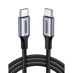 Ugreen 70427 USB kábel 1 M USB 2.0 USB C Fekete, Ezüst (UG70427)