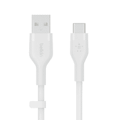 Belkin BOOST↑CHARGE Flex USB kábel 1 M USB 2.0 USB A USB C Fehér (CAB008bt1MWH)
