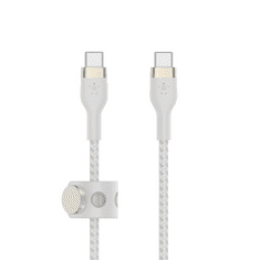 Belkin BOOST↑CHARGE PRO Flex USB kábel 3 M USB 2.0 USB C Fehér (CAB011bt3MWH)