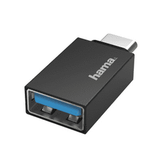 Hama 00200311 csatlakozó átlakító USB Type-C USB A típus Fekete (hama200311)