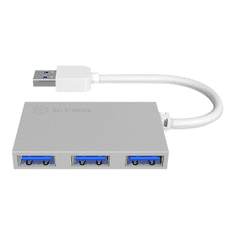 RaidSonic ICY BOX IB-HUB1402 USB 3.2 Gen 1 (3.1 Gen 1) Type-A 5000 Mbit/s Ezüst (IB-HUB1402)