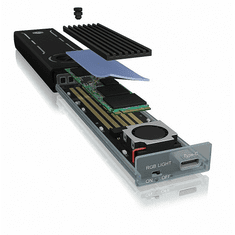 RaidSonic ICY BOX IB-G1826MF-C31 Külső SSD ház Fekete M.2 (IB-G1826MF-C31)
