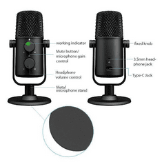 MAONO USB Podcast Mikrofon AU-902, USB Microphone Set Cardioid Condenser Podcast Mic
