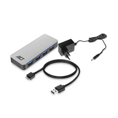 ACT AC6120 hálózati csatlakozó USB 3.2 Gen 1 (3.1 Gen 1) Micro-B 5000 Mbit/s Szürke (AC6120)