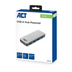 ACT AC6120 hálózati csatlakozó USB 3.2 Gen 1 (3.1 Gen 1) Micro-B 5000 Mbit/s Szürke