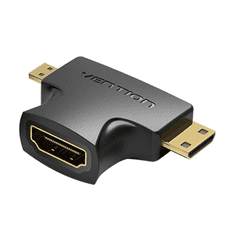 Vention AGFB0 csatlakozó átlakító Mini HDMI, Micro HDMI HDMI Fekete (AGFB0)