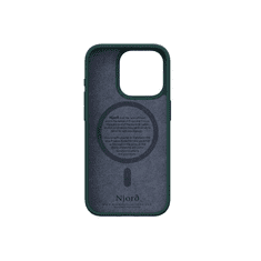 NJORD Salmon Leather MagSafe sötétzöld fekete Apple iPhone 15 Pro készülékhez NA53SL02 (129579)