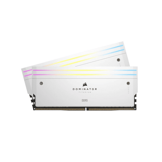 Corsair 32GB 4800MHz DDR5 RAM Dominator Titanium RGB CL30 (2x16GB) (CMP32GX5M2B6000C30W) (CMP32GX5M2B6000C30W)
