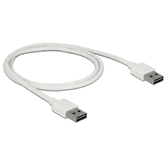 DELOCK 85193 EASY-USB 2.0 A > EASY-USB 2.0 A kábel, 1 m, fehér (85193)