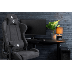Arozzi Torretta Soft Fabric Gaming Chair Dark szürke/fehér (TORRETTA-SFB-DG)