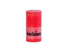 Bolsius Rustic Cylinder 68x130 vörös gyertya