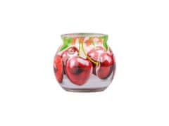 Üveg dekor 80 x 72 mm Cseresznye illatú gyertya