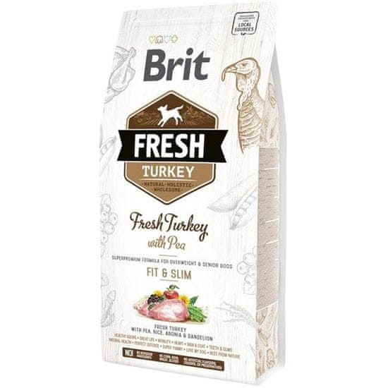Brit Fresh Light Fit & Slim pulyka borsóval 2,5kg