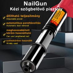 Dollcini Nemes alumínium doboz NailGun Kézi szögbelövő pisztoly, prémium