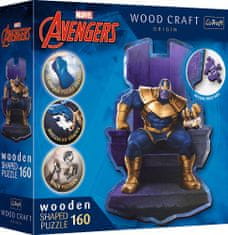 Trefl Wood Craft Origin puzzle Thanos a trónon 160 darab