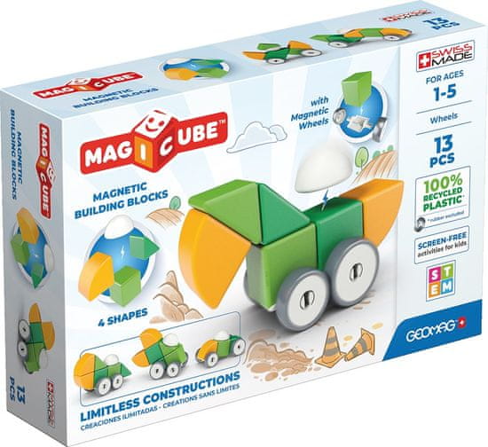 Geomag Magicube formák Mágneskockák - Autók 13 kocka