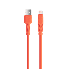 setty. kábel USB - Lightning 1,5 m 2,1A KSA-L-1.5210 narancssárga (GSM165725)