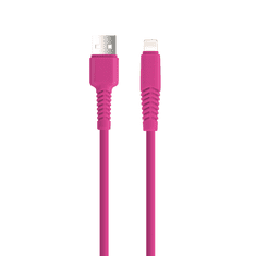 setty. kábel USB - Lightning 1,5 m 2,1A KSA-L-1,526 rózsaszín (GSM165724)