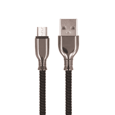 setty. kábel USB - microUSB 1,0 m 3A FC-M fekete (GSM113214)