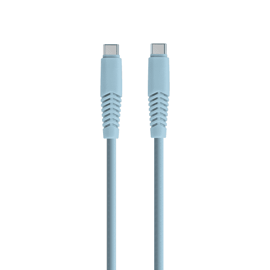 setty. kábel USB-C - USB-C 1,5 m 2,1A KSC-C-1,523 kék (GSM168170)