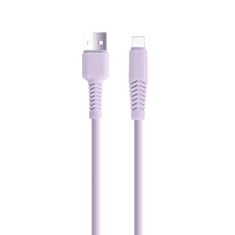 setty. kábel USB - Lightning 1,5 m 2,1A KSA-L-1,529 lila (GSM165722)