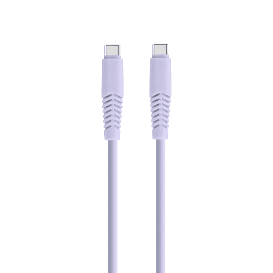 setty. kábel USB-C - USB-C 1,5 m 2,1A KSC-C-1,529 lila (GSM168168)