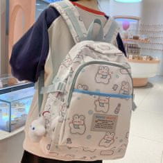 Dollcini Elegáns iskolatáska, hátizsák, stílusos hétköznapi táska, Travel, College iskolai táska, lila