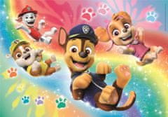 Clementoni Ragyogó puzzle Paw Patrol: Chase, Skye, Marshal és Rubble 104 darab