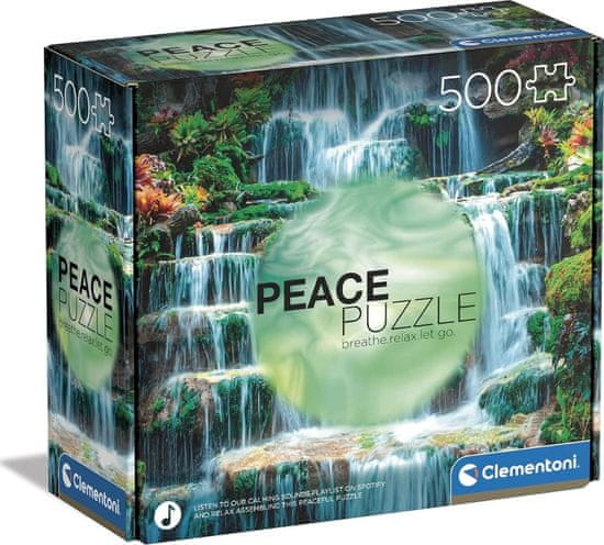 Clementoni Béke puzzle: Fröccsenő víz 500 db