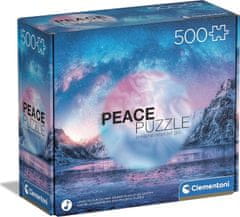 Clementoni Béke puzzle: Világoskék 500 db