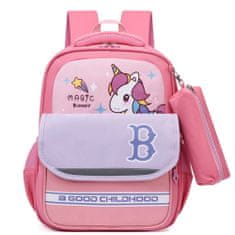 Dollcini  elegáns iskolatáska, hátizsák, stílusos hétköznapi táska, Travel, College iskolai táska, rózsaszín