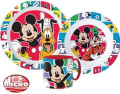 Disney Mickey étkészlet, micro műanyag szett Micro bögre 265 ml