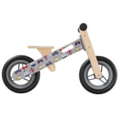 Vidaxl egyensúlyozó-kerékpár gyerekeknek szürke nyomattal 358363