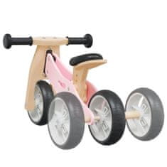 Vidaxl rózsaszín 2 az 1-ben egyensúlyozó-kerékpár gyerekeknek 358354