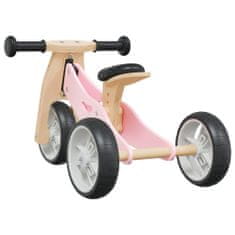 Vidaxl rózsaszín 2 az 1-ben egyensúlyozó-kerékpár gyerekeknek 358354