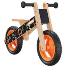 Vidaxl egyensúlyozó-kerékpár gyerekeknek narancssárga nyomattal 358362