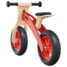 Vidaxl piros egyensúlyozó-kerékpár gyerekeknek felfújható kerekekkel 358357