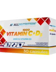 AllNutrition Vitamin C 1000 + D3 30 kapszula