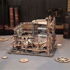 Robotime Rokr 3D fa puzzle golyós pálya: Éjszakai város 294 darab