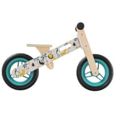 Vidaxl egyensúlyozó-kerékpár gyerekeknek kék nyomattal 358364