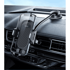 XO univerzális műszerfalra/szélvédőre helyezhető autós tartó 4,7-7,2 '' méretű készülékhez - C85 Car Holder - fekete (XO882809)