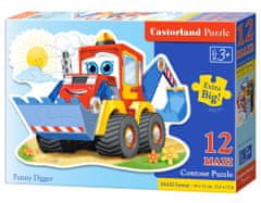 Castorland Gyermek Maxi Puzzle - Vidám markoló 12 darab
