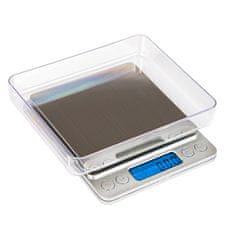 Blue Dolphin Digitális hordozható LCD zsebmérleg megvilágítva 0,1-3000g