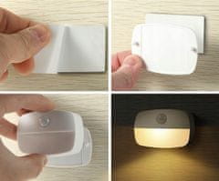 Malatec LED öntapadó éjszakai lámpa mozgásérzékelővel